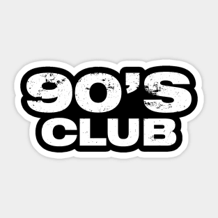 90's 1990's Club Vintage Sticker